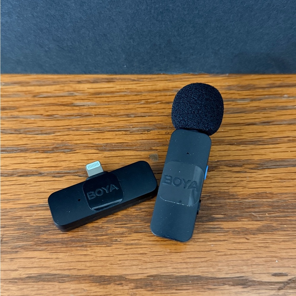 BOYA Microphone with Lightning Adapter - Black